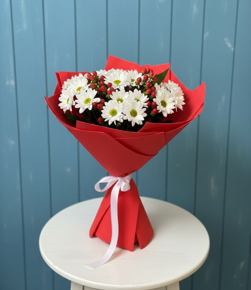 Букет цветов из: Хризантемы в Арсеньево