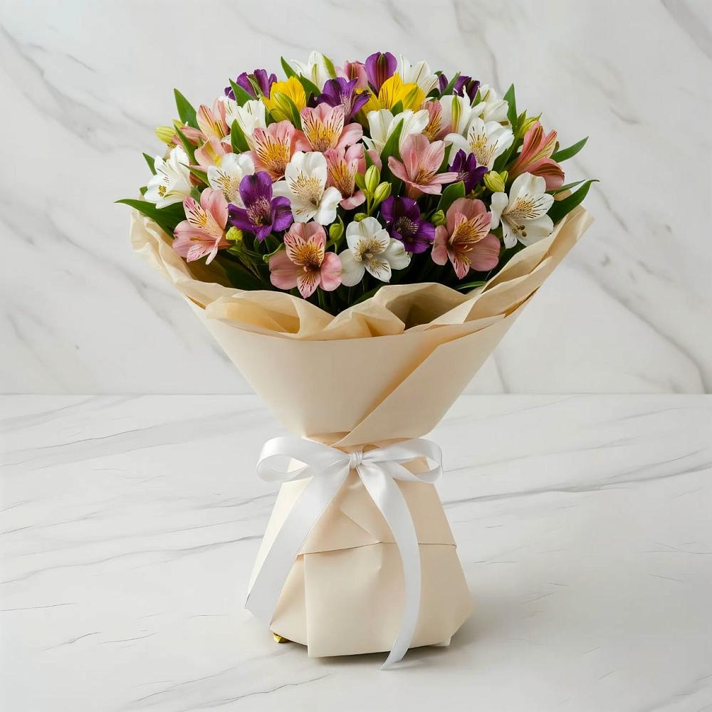 Букет цветов из: Альстромерии в Арсеньево