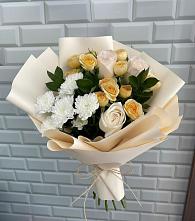 Букет цветов из:  Розы и Хризантемы в Арсеньево