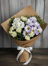 Букет цветов из:  Хризантемы и Розы в Арсеньево