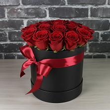 Цветочная композиция из Розы в шляпной коробке в Арсеньево