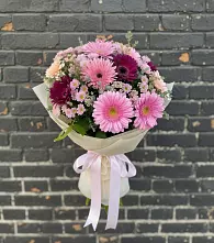 Букет цветов из:  Герберы и Хризантемы #REPLACE_PRED# Арсеньево