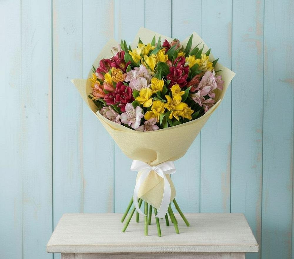 Букет цветов из: Альстромерии в Арсеньево