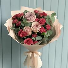 Букет цветов из:  Гвоздики и Розы в Арсеньево
