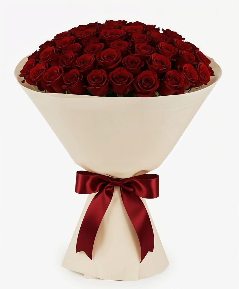 Букет 101 Бордовая роза Блэк Бакарра в Арсеньево