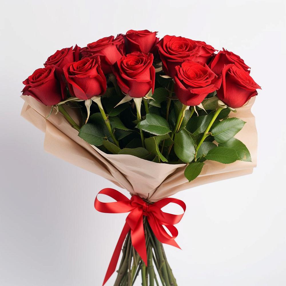 Букет 11 Красных роз Эдлесс Лав в Арсеньево
