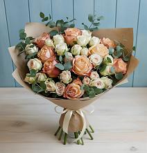 Букет цветов из:  Альстромерии и Розы #REPLACE_PRED# Арсеньево